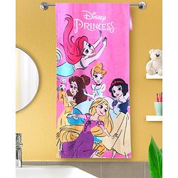 Babyhug Disney Princess Digital Printed Towel L 108 x B 70 cm - Pink