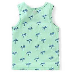 Babyhug 100% Cotton Sleeveless Sando Trees & Animal Print Pack of 3 - Multicolour