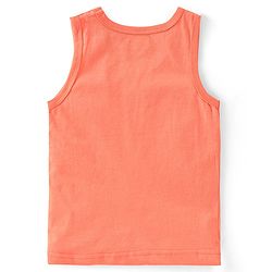 Babyhug 100% Cotton Knit Sleeveless Sando Striped & Boat Theme Print Pack Of 3 - Blue Orange & Yellow