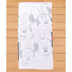 Babyhug Disney Minnie Mouse Digital Printed Towel  L 101.6 x B 76.2 cm - Light Pink