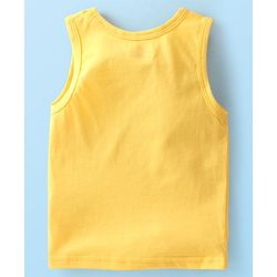 Babyhug 100% Cotton Knit Sleeveless Striped & Whale Printed Sando Pack of 3 - Multicolour