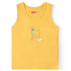 Babyhug 100% Cotton Knit Sleeveless Striped Sando Pack of 3 - Multicolour