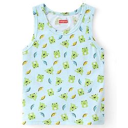 Babyhug 100% Cotton Knit Sleeveless Striped Sando Pack of 3 - Multicolour