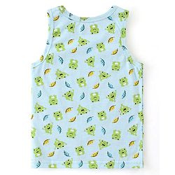Babyhug 100% Cotton Knit Sleeveless Striped Sando Pack of 3 - Multicolour
