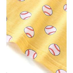 Babyhug 100% Cotton Single Jersey Sleeveless Vests Striped & Basketball Print Pack Of 3 - Multicolor
