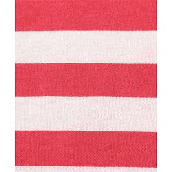 Babyhug Cotton Interlock Two Layer Hooded Towel Stripes Print L 76 x B 76 cm - Red