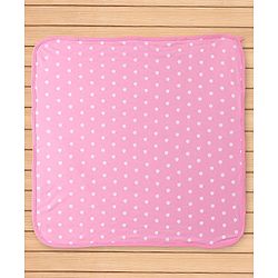 Babyhug Hooded Towel Two Layer Butterfly Print L 76.2 x B 76.2 cm - Pink & Orange