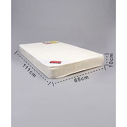 Babyhug High Density Soft Foam Baby Mattress Self Design - Off White