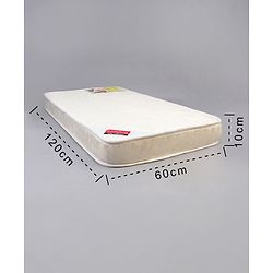 Babyhug High Density Soft Foam Baby Mattress Floral Design (Color And Design May Vary)