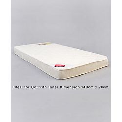 Babyhug High Density Soft Foam Baby Mattress Floral Print - Off White