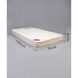 Babyhug High Density Soft Foam Baby Mattress Floral Print - Off White