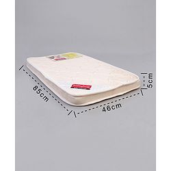 Babyhug High Density Soft Foam Baby Mattress Floral Print - Off White