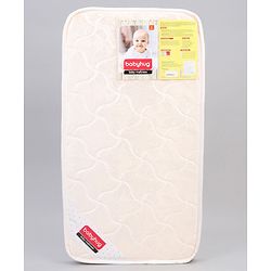 Babyhug High Density Soft Foam Baby Mattress Floral Print - Off White