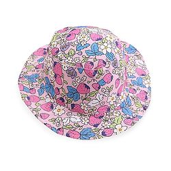 Babyhug Cotton Two Layer Bucket Hat Floral Print- Multicolor