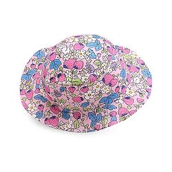 Babyhug Cotton Two Layer Bucket Hat Floral Print- Multicolor