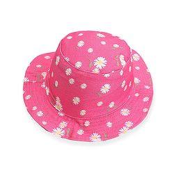 Babyhug Cotton Woven Two Layer Bucket Hat Floral Print - Pink