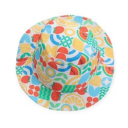 Babyhug Cotton Woven Two Layer Bucket Hat Fruit Print - Multicolor