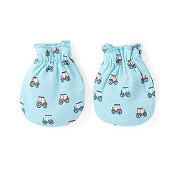 Babyhug 100% Cotton Mittens Pony Print Pack Of 3 - Multicolour