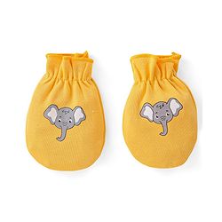 Babyhug 100% Cotton Mittens Lion Print Pack Of 3 - Multicolour