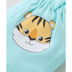 Babyhug 100% Cotton Mittens Lion Print Pack Of 3 - Multicolour
