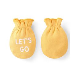 Babyhug 100% Cotton Mittens Set Striped Text & Vehicle Print Pack of 3 - Multicolour
