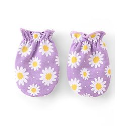 Babyhug 100% Cotton Mittens Floral Print Pack of 3 - Multicolour