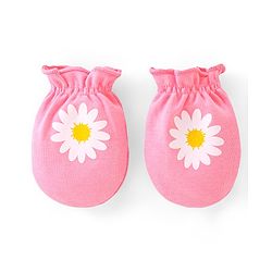 Babyhug 100% Cotton Mittens Floral Print Pack of 3 - Multicolour