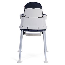 Babyhug 3 in 1 Eat & Grow Convertible High Chair | High Chair, Feeding Chair & Booster Chair| Adjustable Double Food Tray| Removable PU Leather Seat| Safety Harness| Removable Footrest (Colour May Vary)