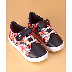 Cute Walk by Babyhug Slip On Velcro Closure Casual Shoes - Navy Blue