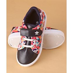 Cute Walk by Babyhug Slip On Velcro Closure Casual Shoes - Navy Blue