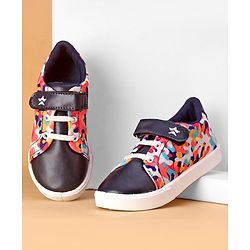 Cute Walk by Babyhug Slip On Velcro Closure Casual Shoes - Navy Blue