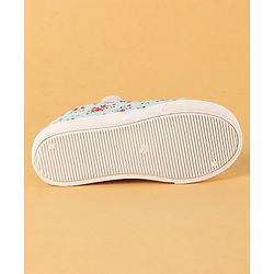 Cute Walk by Babyhug Canvas Casual Shoes Floral Print with Velcro Closure - Pink