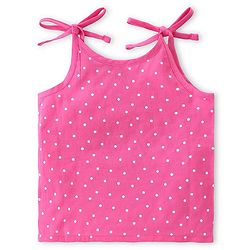 Babyhug 100% Cotton Poplin Woven Sleeveless Tie Knot Jhabla Floral & Polka Dot Print Pack of 3 - Yellow & Pink