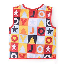 Babyhug 100% Cotton Woven Sleeveless Front Open Jhabla Star Print Pack Of 3 - Multicolor