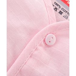 Babyhug 100% Cotton Poplin Sleeveless Front Open Jhablas Solid Colour Pack of 3- Pink Yellow & Blue