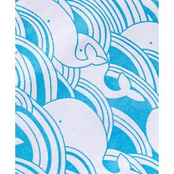 Babyhug Single Jersey Knit  Half Sleeves Nightsuit with Whale Print - Blue