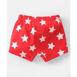 Babyhug Disney Single Jersey Knit Briefs With Mickey Mouse Graphics Pack Of 3 - Red Blue & White