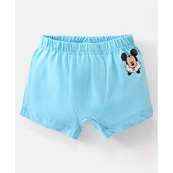 Babyhug Disney Single Jersey Knit Briefs With Mickey Mouse Graphics Pack Of 3 - Red Blue & White