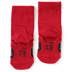 Cute Walk by Babyhug Disney Anti Bacterial Ankle Length Socks with Cars Graphics Pack of 3 - Multicolour