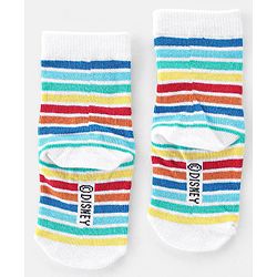 Cute Walk by Babyhug Disney Non Terry Anti-bacterial Ankle Length Socks Lion King Graphics Pack of 3 - Multicolour