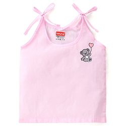 Babyhug 100% Cotton Woven Sleeveless Tie Knot Jhabla Heart Print  Pack of 3 - Multicolour
