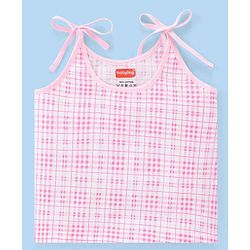 Babyhug 100% Cotton Tie Knot Jhablas With Apple Print Pack Of 5 - Pink