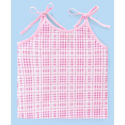 Babyhug 100% Cotton Tie Knot Jhablas With Apple Print Pack Of 5 - Pink