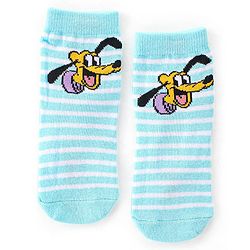 Cute Walk by Babyhug Disney Non Terry Ankle Length Anti-bacterial Socks Mickey Mouse Family Graphics Pack of 3 - Multicolour