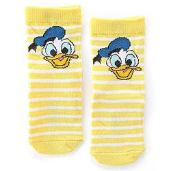Cute Walk by Babyhug Disney Non Terry Ankle Length Anti-bacterial Socks Mickey Mouse Family Graphics Pack of 3 - Multicolour