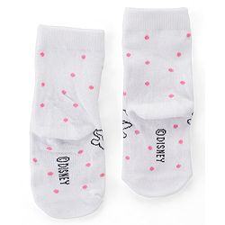 Cute Walk by Babyhug Non Terry Anti Bacterial Ankle Length Socks Disney Minnie Mouse Family Graphics Pack of 3 - Multicolour