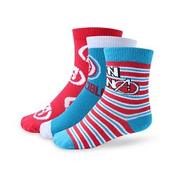 Cute Walk by Babyhug Non Terry Anti Bacterial Ankle Length Socks Marvel Avengers Graphics Pack of 3 - Multicolour