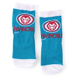 Cute Walk by Babyhug Non Terry Anti Bacterial Ankle Length Socks Marvel Avengers Graphics Pack of 3 - Multicolour