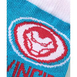 Cute Walk by Babyhug Non Terry Anti Bacterial Ankle Length Socks Marvel Avengers Graphics Pack of 3 - Multicolour