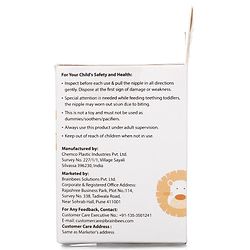 Babyhug Slow Flow Silicone Nipples Pack of 2 - Transparent